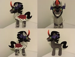 Size: 1597x1199 | Tagged: safe, artist:little-broy-peep, imported from derpibooru, king sombra, pony, irl, photo, plushie, solo