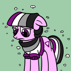 Size: 800x800 | Tagged: safe, artist:thedragenda, imported from derpibooru, oc, oc:ace, earth pony, pony, ask-acepony, female, floppy ears, mare, sad, solo