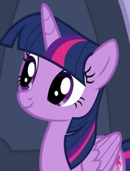 Size: 763x1006 | Tagged: safe, imported from derpibooru, screencap, twilight sparkle, alicorn, pony, season 9, the ending of the end, spoiler:s09, cropped, cute, female, mare, smiling, solo, twiabetes, twilight sparkle (alicorn), wings