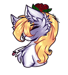 Size: 4213x4622 | Tagged: safe, artist:krissstudios, imported from derpibooru, oc, oc:sally lovely, pony, bust, female, flower, mare, portrait, simple background, solo, transparent background