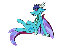 Size: 1008x792 | Tagged: safe, artist:pegacousinceles, imported from derpibooru, hybrid, dragonling, interspecies offspring, offspring, parent:princess ember, parent:thorax, parents:embrax, simple background, solo, transparent background