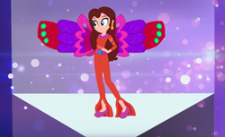 Size: 1091x669 | Tagged: safe, artist:selenaede, artist:user15432, imported from derpibooru, fairy, human, equestria girls, barely eqg related, base used, clothes, crossover, ear piercing, earring, equestria girls style, equestria girls-ified, fairy wings, fairyized, flower, hand on hip, high heels, jewelry, onyrix, pauline, piercing, red wings, regalia, shoes, smiling, super mario bros., wings, winx, winx club, winxified, world of winx