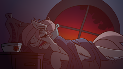 Size: 3840x2160 | Tagged: safe, artist:cowsrtasty, imported from derpibooru, nurse redheart, pony, bed, commission, pillow, sleeping, solo, window