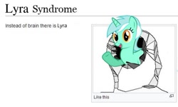 Size: 583x349 | Tagged: safe, edit, imported from derpibooru, lyra heartstrings, pony, unicorn, good syndrome, meme, wikipedia