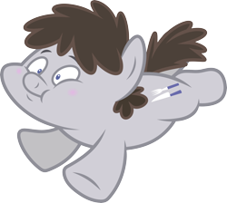 Size: 6284x5640 | Tagged: safe, artist:starryshineviolet, imported from derpibooru, truffle shuffle, earth pony, slice of life (episode), absurd resolution, colt, confused, flying, foal, male, simple background, transparent background, vector
