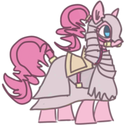 Size: 647x651 | Tagged: safe, artist:goatpirate, pinkie pie, earth pony, armor, female, mare, simple background, transparent background