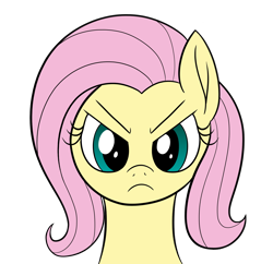 Size: 1924x1864 | Tagged: safe, artist:wapamario63, imported from ponybooru, fluttershy, pegasus, pony, female, head only, looking at you, mare, simple background, solo, stare, the stare, transparent background, unamused