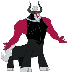 Size: 3813x4149 | Tagged: safe, artist:mlgtrap, imported from derpibooru, lord tirek, centaur, taur, twilight's kingdom, antagonist, cloven hooves, male, missing accessory, nose piercing, nose ring, piercing, simple background, solo, transparent background