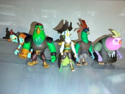 Size: 4160x3120 | Tagged: safe, imported from derpibooru, boyle, captain celaeno, lix spittle, parrot pirates, my little pony: the movie, 3d, 3d model, 3d print, action figure, collection, mullet, mullet (g4), pirate, squabble, toy