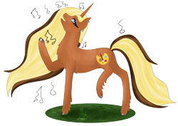 Size: 3719x2636 | Tagged: safe, artist:loopina, imported from derpibooru, oc, oc:jewel art, unicorn, bad singer, concave belly, male, poctober, simple background, solo, stallion, transparent background