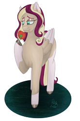 Size: 2146x3247 | Tagged: safe, artist:loopina, imported from derpibooru, oc, oc:tender deal, bat pony, hybrid, pegasus, cute, female, flower, mare, poctober, simple background, solo, transparent background