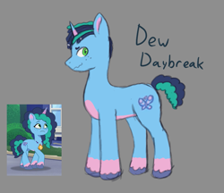 Size: 881x760 | Tagged: safe, artist:briarlight, imported from derpibooru, screencap, pony, unicorn, dew daybreak, dreadlocks, freckles, g5, male, misty brightdawn, my little pony: tell your tale, rule 63, sketch, stallion, tall, unshorn fetlocks