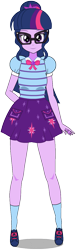 Size: 380x1255 | Tagged: safe, anonymous artist, artist:edy_january, imported from derpibooru, sci-twi, twilight sparkle, human, equestria girls, equestria girls series, geode of telekinesis, glasses, humanized, kisekae, magical geodes, simple background, solo, transparent background, vector