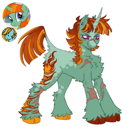 Size: 1000x1000 | Tagged: safe, artist:kazmuun, imported from derpibooru, firecracker burst, classical unicorn, pony, unicorn, chest fluff, cloven hooves, coat markings, curved horn, dappled, ear piercing, earring, fluffy, horn, jewelry, leonine tail, piercing, scar, simple background, smiling, solo, tail, transparent background, unshorn fetlocks