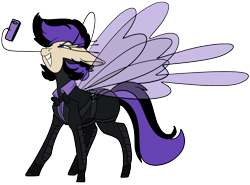 Size: 2786x2057 | Tagged: safe, artist:brainiac, imported from derpibooru, oc, oc:shotglass, breezie, fallout equestria, fallout equestria:all things unequal (pathfinder), female, mare, solo, spy