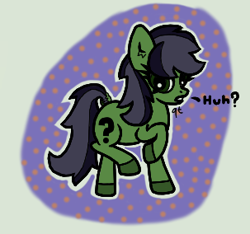 Size: 303x284 | Tagged: safe, artist:scandianon, imported from derpibooru, oc, oc:filly anon, dock, female, filly, foal, hooves, looking at you, open mouth, raised hoof, tail