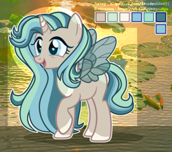 Size: 2061x1831 | Tagged: safe, imported from derpibooru, oc, hybrid, pony, unicorn, adoptable, old art, pastel, reference sheet
