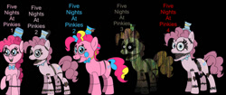 Size: 828x347 | Tagged: safe, artist:thebronypony123, imported from derpibooru, pinkie pie, animatronic, five nights at pinkie's, five nights at pinkie's 2, five nights at pinkie's 3, five nights at pinkie's 4, solo