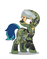 Size: 4000x5000 | Tagged: safe, artist:gypsykumquat, imported from derpibooru, oc, oc only, oc:fiery stamp, earth pony, pony, .svg available, absurd resolution, alternate timeline, alternate universe, apocalypse, armor, clothes, costume, crystal war timeline, earth pony oc, female, halloween, halloween costume, helmet, holiday, inkscape, military, military uniform, show accurate, simple background, solo, svg, transparent background, uniform, vector, war