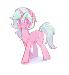 Size: 907x990 | Tagged: safe, artist:jsdhwdmax028, imported from derpibooru, oc, oc only, oc:jasmine, pony, unicorn, simple background, smiling, solo, white background