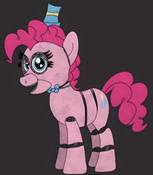 Size: 827x950 | Tagged: safe, artist:thebronypony123, imported from derpibooru, pinkie pie, pony, animatronic, female, five nights at freddy's, five nights at pinkie's, solo