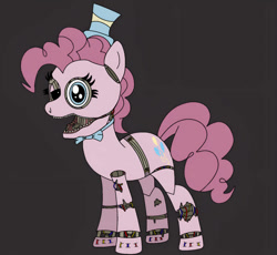 Size: 828x763 | Tagged: safe, artist:thebronypony123, imported from derpibooru, pinkie pie, pony, animatronic, female, five nights at freddy's, five nights at pinkie's 2, solo