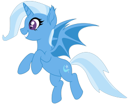 Size: 3545x2890 | Tagged: safe, artist:starshade, artist:twilyisbestpone, imported from derpibooru, trixie, alicorn, bat pony, bat pony alicorn, pony, alicornified, base used, bat eyes, bat ponified, bat wings, cute, diatrixes, ear tufts, fangs, female, flying, heart, heart eyes, horn, mare, race swap, simple background, slit pupils, smiling, solo, spread wings, transparent background, trixie day, trixiebat, trixiecorn, wingding eyes, wings