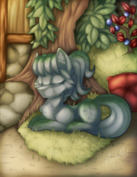 Size: 2550x3300 | Tagged: safe, artist:mychelle, imported from derpibooru, oc, pony, female, lying down, mare, prone, solo, statue