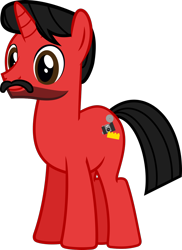 Size: 1000x1373 | Tagged: safe, artist:mickey1909, imported from derpibooru, oc, oc only, oc:mickey motion, pony, unicorn, beard, facial hair, male, moustache, simple background, smiling, solo, stallion, transparent background