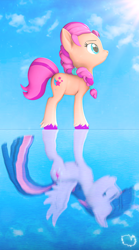 Size: 2568x4632 | Tagged: safe, artist:marshmallow-pone, imported from derpibooru, sunny starscout, twilight sparkle, alicorn, earth pony, pony, 3d, g5, mlp fim's thirteenth anniversary, source filmmaker, sunny and her heroine, twilight sparkle (alicorn)