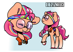 Size: 2800x2000 | Tagged: safe, artist:ronin20181, imported from derpibooru, sunny starscout, earth pony, pony, g5, hippie, solo