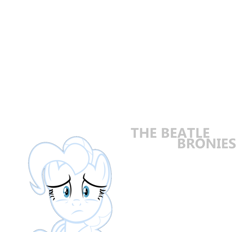 Size: 800x742 | Tagged: safe, artist:beatlebrony, imported from derpibooru, pinkie pie, earth pony, pony, album cover, female, looking at you, mare, solo, the beatles, the white album