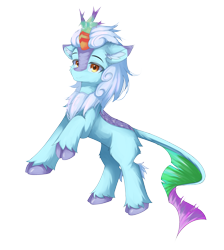 Size: 2243x2500 | Tagged: safe, artist:lunar froxy, imported from derpibooru, oc, oc only, oc:polar spark, kirin, ambiguous gender, g4, horn, kirin oc, simple background, solo, transparent background