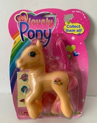 Size: 1125x1423 | Tagged: safe, imported from derpibooru, earth pony, pony, ages 3+, choking hazard, collect them all, female, mare, my lovely pony, solo, sticker, tangerine sunset