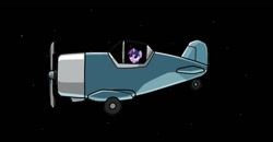 Size: 1069x554 | Tagged: safe, edit, imported from derpibooru, twilight sparkle, pony, unicorn, plane, riding, solo, stars