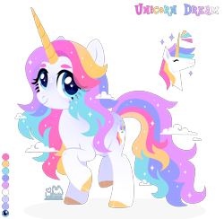 Size: 3402x3325 | Tagged: safe, artist:kabuvee, imported from derpibooru, oc, oc:unicorn dream, pony, unicorn, colored horn, female, horn, mare, simple background, solo, transparent background