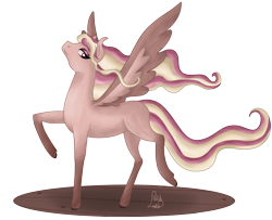 Size: 3612x2927 | Tagged: safe, alternate version, artist:loopina, imported from derpibooru, oc, oc only, oc:rebel love, pegasus, saddle arabian, female, mare, poctober, simple background, solo, transparent background