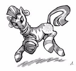 Size: 3900x3628 | Tagged: safe, artist:docwario, imported from derpibooru, zecora, zebra, ponytober 2023, simple background, solo, white background