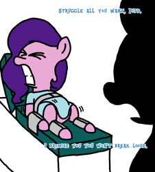 Size: 3023x3351 | Tagged: safe, artist:professorventurer, imported from derpibooru, pipp petals, zipp storm, pegasus, pony, series:ask pippamena, bed, clothes, female, g5, gritted teeth, hospital bed, hospital gown, mare, pippamena, primrose petals, restraints, royal sisters (g5), siblings, sisters, struggling, teeth