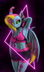 Size: 2538x4096 | Tagged: safe, artist:dawnyr, oc, oc only, oc:scarlet twinkle, anthro, 3d, breasts, clothes, female