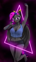 Size: 2354x3992 | Tagged: safe, artist:dawnyr, oc, oc only, anthro, 3d, breasts, clothes, female