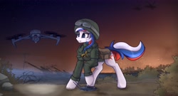 Size: 6500x3500 | Tagged: safe, artist:lakunae, imported from derpibooru, oc, oc only, oc:marussia, pony, clothes, current events, cyrillic, female, mare, military, military pony, military uniform, nation ponies, ponified, russia, uniform