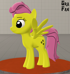 Size: 1815x1920 | Tagged: safe, artist:gradiusfanatic, imported from derpibooru, oc, oc only, oc:scootashy, pegasus, pony, 3d, female, g5, g5 oc, pegasus oc, source filmmaker, wings