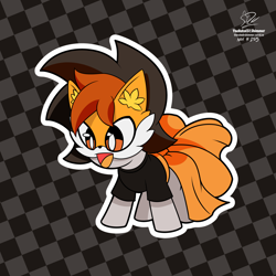 Size: 1920x1920 | Tagged: safe, artist:theratedrshimmer, imported from derpibooru, oc, oc:darini, earth pony, cute, destiny of equestria, female, filly, foal, mask, streambound