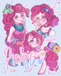 Size: 3108x3859 | Tagged: safe, artist:minimasb, imported from derpibooru, gummy, pinkie pie, earth pony, human, pony, equestria girls, female, party cannon