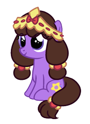 Size: 629x869 | Tagged: safe, artist:ladylullabystar, imported from derpibooru, oc, oc only, oc:plushie star, earth pony, pony, crown, female, filly, foal, jewelry, regalia, simple background, solo, transparent background