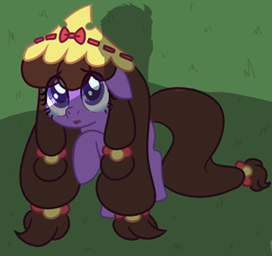 Size: 1318x1242 | Tagged: safe, artist:ladylullabystar, imported from derpibooru, oc, oc:plushie star, earth pony, pony, crown, crying, female, jewelry, mare, regalia, solo