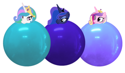 Size: 1228x720 | Tagged: safe, artist:marybethemberjoy49-1, imported from derpibooru, princess cadance, princess celestia, princess luna, twilight sparkle, alicorn, alicorn tetrarchy, balloon, cute, female, females only, royal sisters, siblings, simple background, sisters, twilight sparkle (alicorn), white background