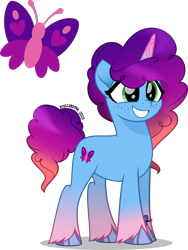 Size: 1419x1892 | Tagged: safe, artist:stellardusk, imported from derpibooru, pony, unicorn, alternate hairstyle, female, freckles, g5, grin, mare, misty brightdawn, simple background, smiling, solo, transparent background