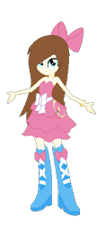 Size: 187x431 | Tagged: safe, artist:cutecutederpypony14, imported from derpibooru, oc, equestria girls, boots, clothes, dress, equestria girls-ified, fall formal outfits, high heel boots, pinkie pie's boots, shoes, solo